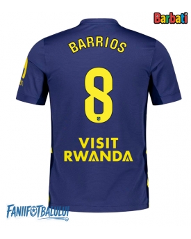 Atletico Madrid Pablo Barrios #8 Tricou Fotbal Replică 2025-26 Barbati Deplasare